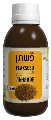 שמן פשתן | טבעי | בכבישה קרה | ללא בישום | מכיל 125 מ"ל | עשיר בויטמין F |  דן פארם | Dan Pharm