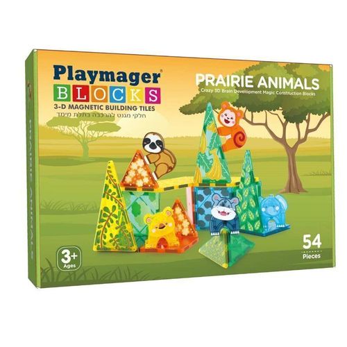 גן חיות מגנטי CY צהוב Playmager