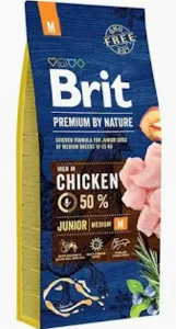 בריט פרימיום עוף גור גזע בינוני 15 ק"ג Brit 