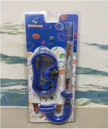 סט משקפי צלילה ושנורקל לילדים