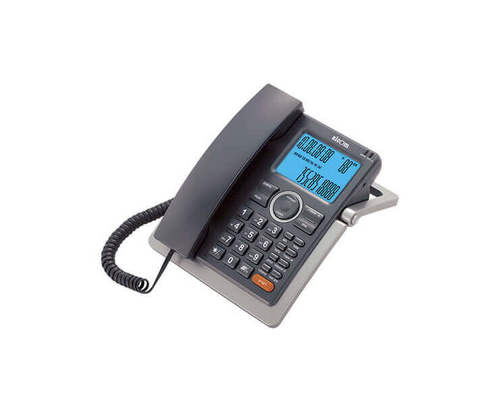 טלפון חוטי עם צג LCD גדול ושיחה מזוהה + מקשים בעברית Alcom AL-5933