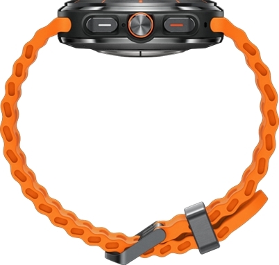 שעון חכם Samsung Galaxy Watch Ultra LTE - צבע מסגרת טיטניום אפור - צבע רצועה כתום