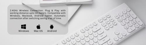 סט מקלדת ועכבר אלחוטי מולטימדיה צבע שחור או לבן RAPOO X260S