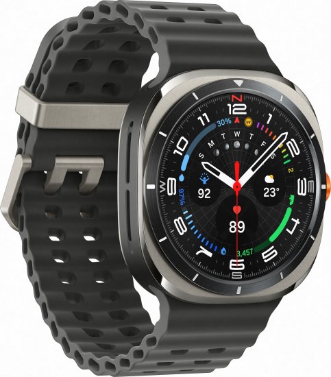שעון חכם Samsung Galaxy Watch Ultra LTE -  צבע מסגרת טיטניום כסוף - צבע רצועה כתום