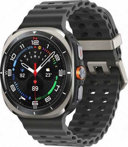 שעון חכם Samsung Galaxy Watch Ultra LTE -  צבע מסגרת טיטניום כסוף - צבע רצועה כתום