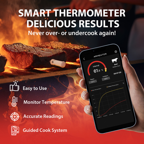 מדחום דיגיטלי אלחוטי לבשר ARMEATOR A1 Bluetooth