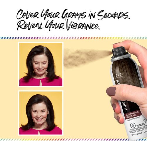 ספרי צבע שיער זמני לכיסוי שורשים AGEbeautiful - בלונד בהיר 72 מ
