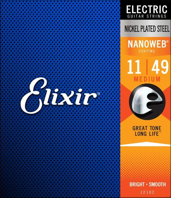 סט מיתרים לחשמלית Elixir Nanoweb 0.11-49