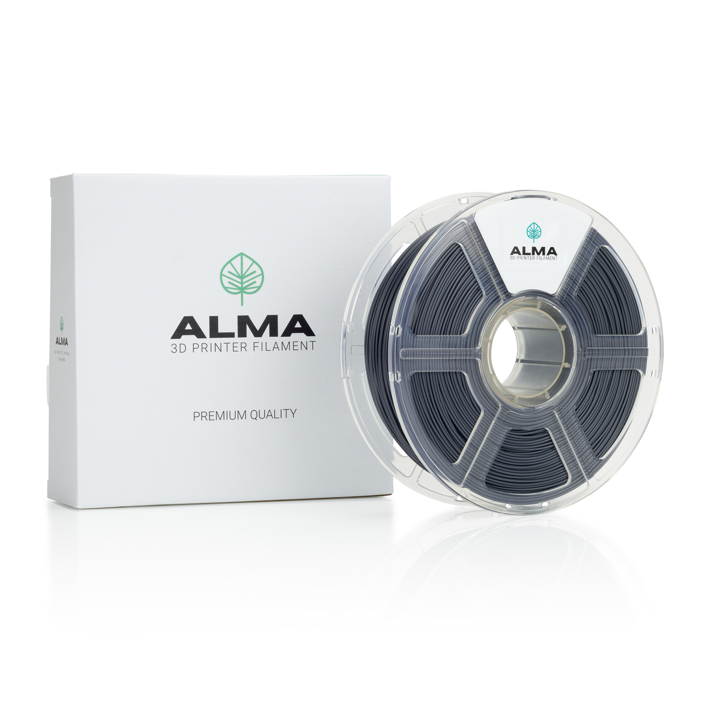 פילמנט איכותי מסוג +ABS מבית ALMA צבע אפור