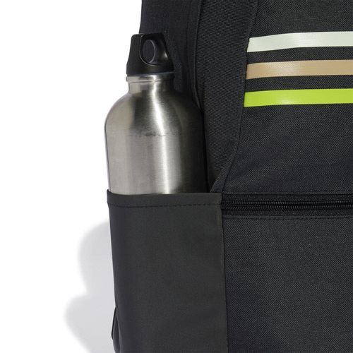 תיק גב Adidas דגם קלאסיק - שחור פסים ירוקים עם קלמר