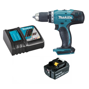 מברגה/מקדחה 13 מ"מ MAKITA DDF453F6 18V עם סוללה 6AH ומטען מהיר
