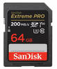כרטיס זיכרון Sandisk Extreme Pro SD 64GB