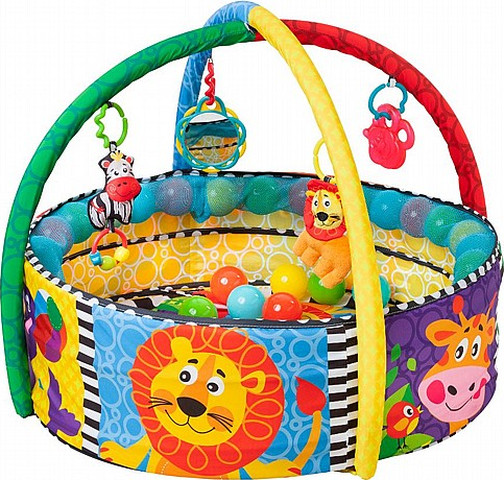 אניברסיטה 2 ב 1 לתינוק משולבת עם בריכת כדורים PLAYGRO
