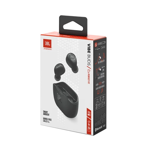 אוזניות אלחוטיות JBL Wave Buds TWS שחור 