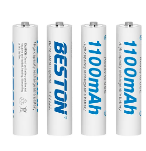 סוללות נטענות 1.2V 4*AAA 1100mA תוצרת Beston