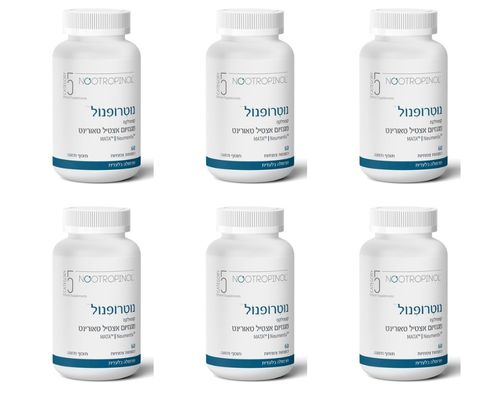 מבצע 6 יחידות - נוטרופינול - קומפלקס מגנזיום אצטיל טאורינט (60 כמוסות) - קטגורי 5
