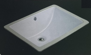 כיור חרס מרובע 47X35X20 ס"מ לבן מט 4735 סחר - א