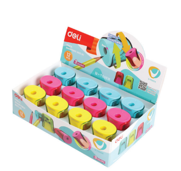 מחדד מיכל חור אחד deli 01000