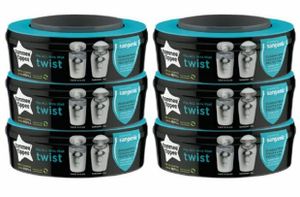 אריזת חיסכון: שש מחסניות מילוי לפח לחיתולים סאנג