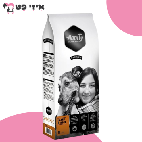 אמיתי פרמיום כבש ואורז לכלבים בוגרים 15 ק