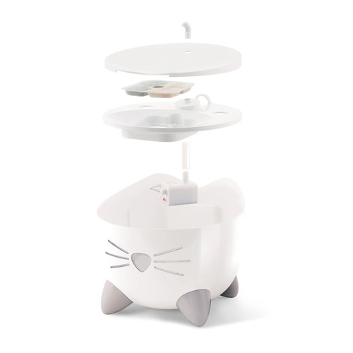 קט איט מזרקת מים פיקסי בצבע לבן לחתול 2.5 ליטר Cat it