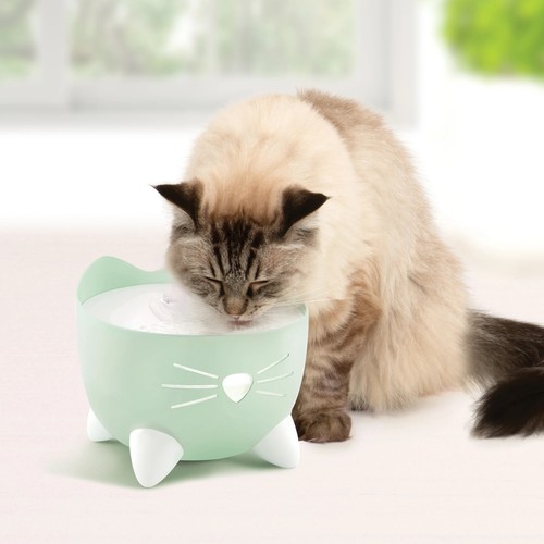 קט איט מזרקת מים פיקסי בצבע ירוק לחתול 2.5 ליטר Cat it