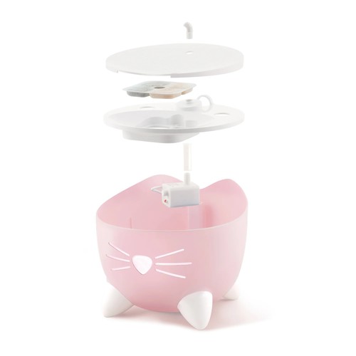 קט איט מזרקת מים פיקסי בצבע ורוד לחתול 2.5 ליטר Cat it