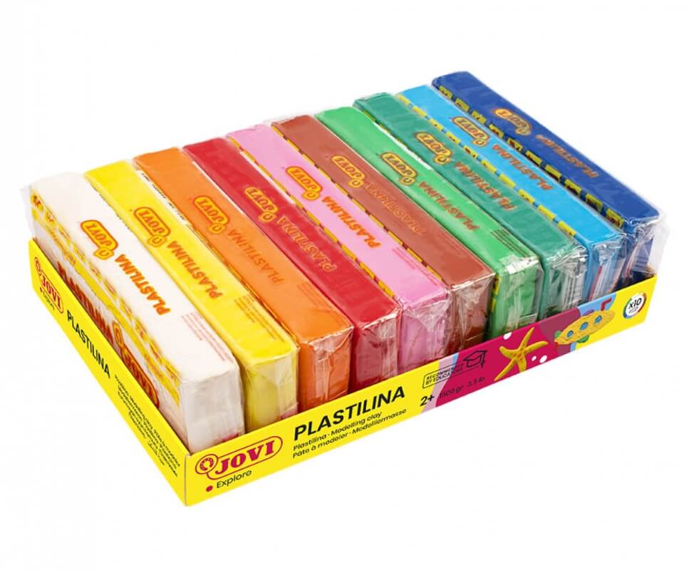 סט פלסטלינה JOVI איכותית מאוד (10 גווני יסוד)
