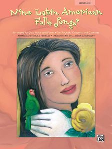 ספר תווים Nine Latin American Folk Songs - Medium High Voice Book