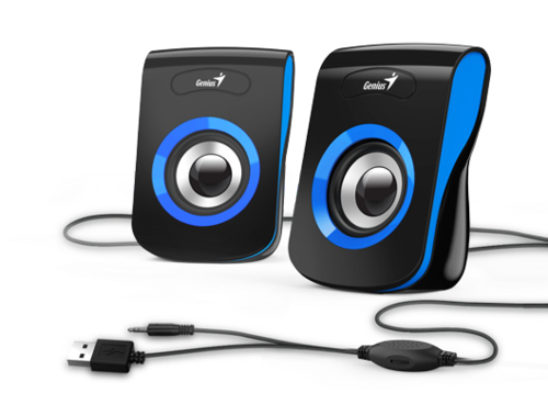 רמקולים למחשב Genius Q-180 בצבע שחור/כחול