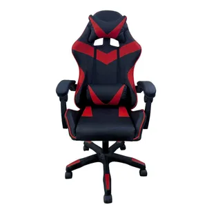 כסא גיימרים איכותי Gaming Chair עם 2 כריות תמיכה, שינוי גובה וידיות תמיכה - שחור אדום