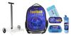 סט לכיתה א' - מארז של תיק אורטופדי ועגלה, קלמר, בקבוק, קופסת אוכל וכלי כתיבה - כדורגל