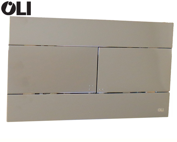 לחצן ניאגרה סמויה דגם SLIM | כרום מבריק | אוליבר OLI 