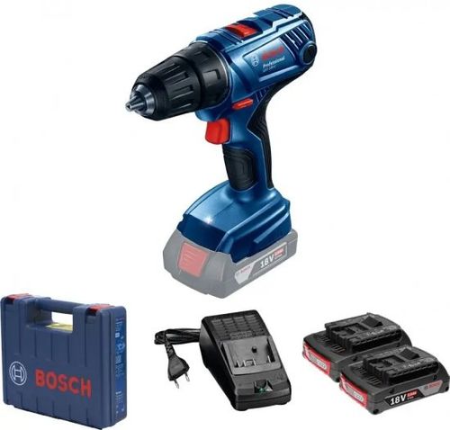 מברגה/מקדחה רוטטת נטענת + 2 סוללות BOSCH GSB 180-LI 2Ah