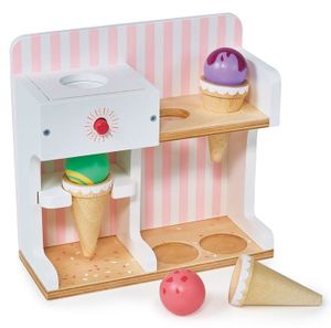 חנות דוכן גלידה מעץ 7 חלקים עם לחצן