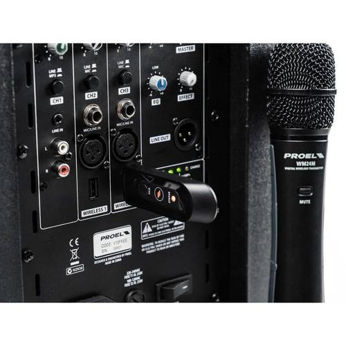 מערכת PA נטענת 12″ 400W Class D amplifier