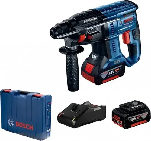 פטישון נטען Bosch דגם GBH 180 EC במזוודה עם 2 סוללות 4Ah ומטען