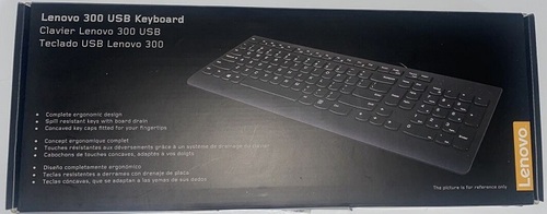 מקלדת ועכבר חוטיים Lenovo 300 USB GX30M39623 