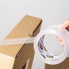 6 גלילי סרט דבק אריזה שקוף DELI PACKING TAPE 