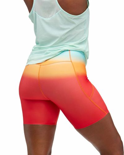 HOKA W NOVAFLY 6'' KNIT SHORT PRINT-מכנסי ריצה נשי