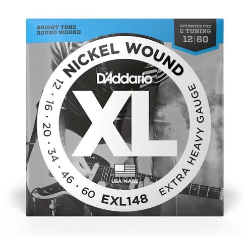 זוית נוספת D'Addario 12-60 Extra Heavy Electric Guitar Strings