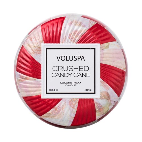 נר ריחני בקופסת פח - Crushed Candy Cane