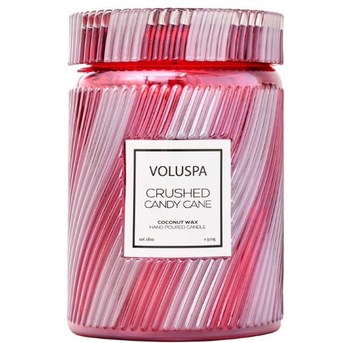 נר ריחני בצנצנת זכוכית 510 גרם - Crushed Candy Cane