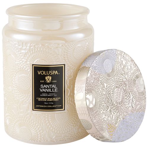 נר ריחני בצנצנת זכוכית 510 גרם - Santal Vanille
