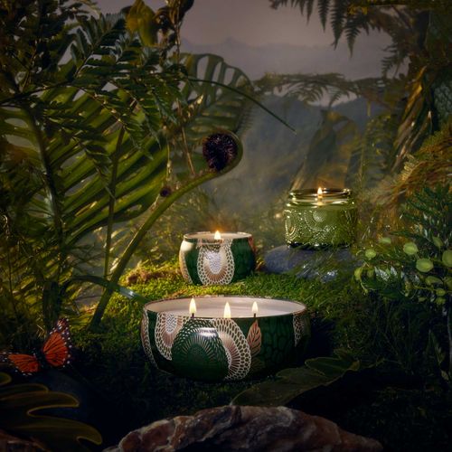 נר ריחני בקופסת פח עם 3 פתילים - Temple Moss