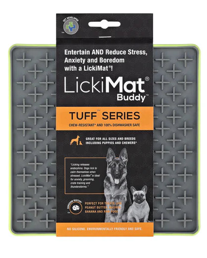 LickiMat Tuff Buddy - משטח האכלה קשיח 20X20 ס"מ