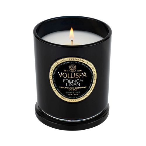 נר ריחני בצנצנת זכוכית 270 גרם French Linen - Classic