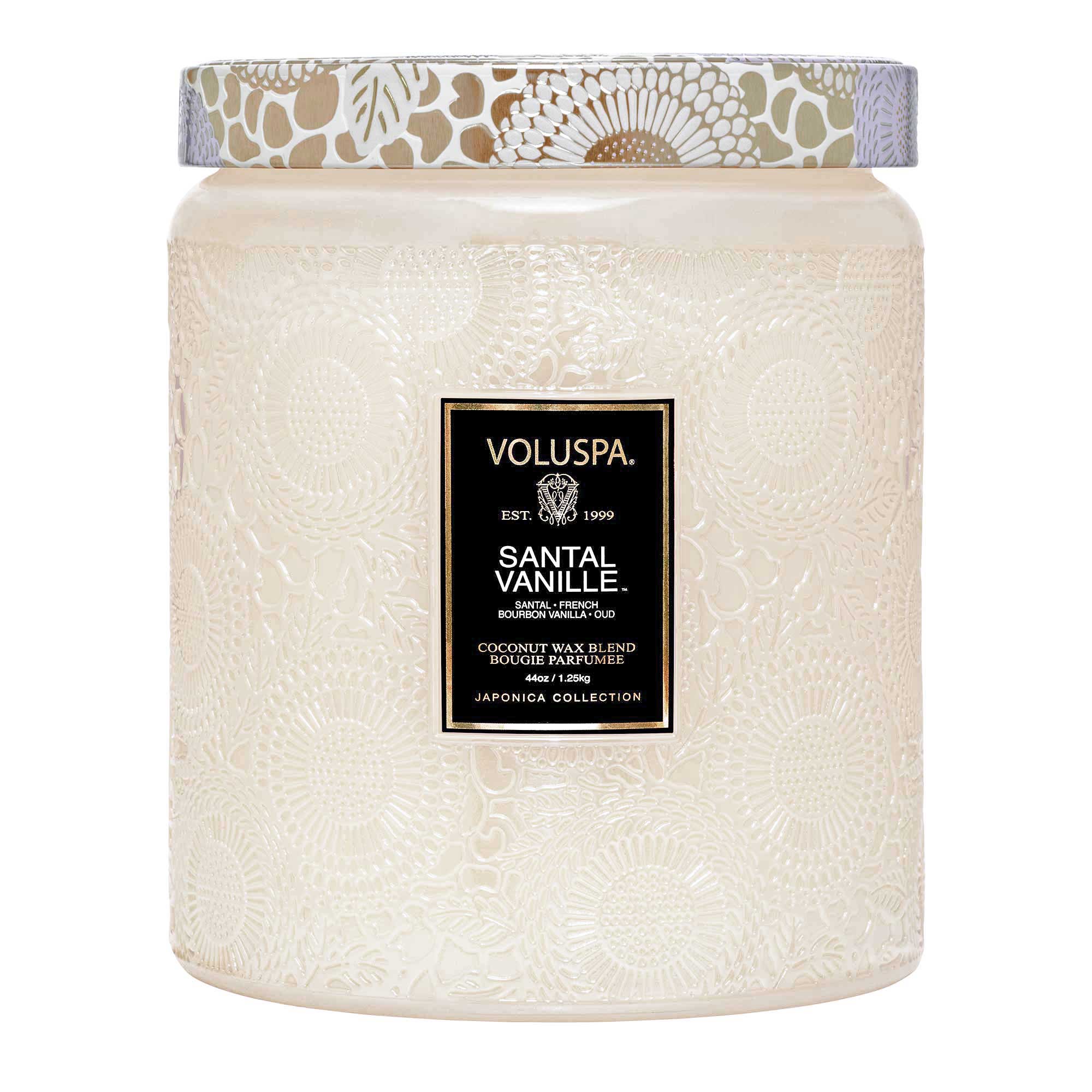 נר ריחני בצנצנת זכוכית 1.25 ק"ג - Santal Vanille
