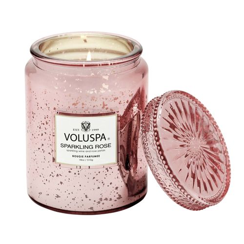 נר ריחני בצנצנת זכוכית 510 גרם - Sparkling Rose