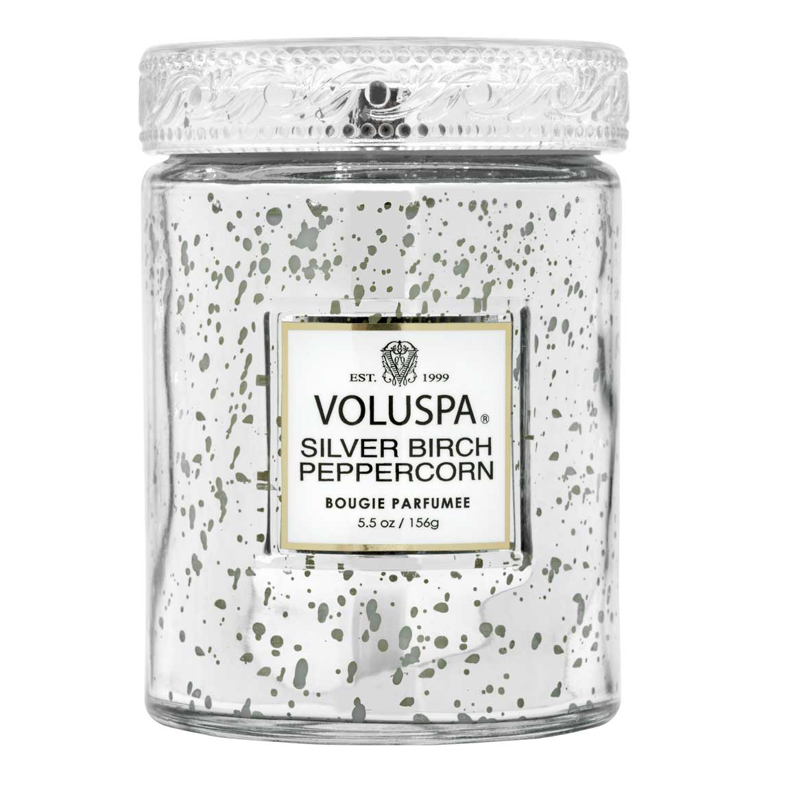 נר ריחני בצנצנת זכוכית 156 גרם - Silver Birch Peppercorn